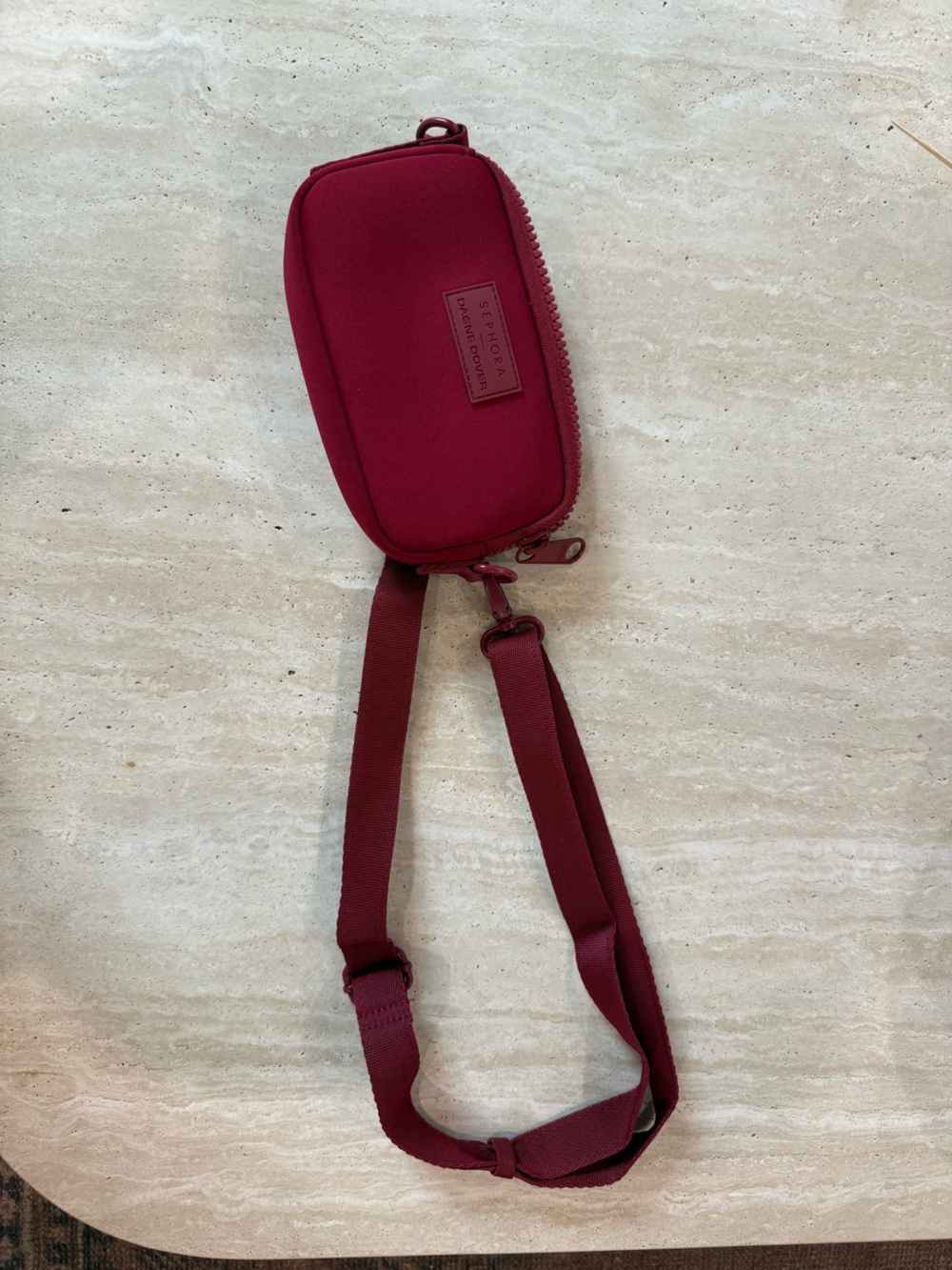 Dagne Dover X Sephora Deep Red Adjustable Crossbody Pouch